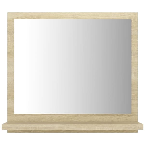 vidaXL badeværelsesspejl 40x10,5x37 cm konstrueret træ sonoma-eg -  Badeværelsesborde