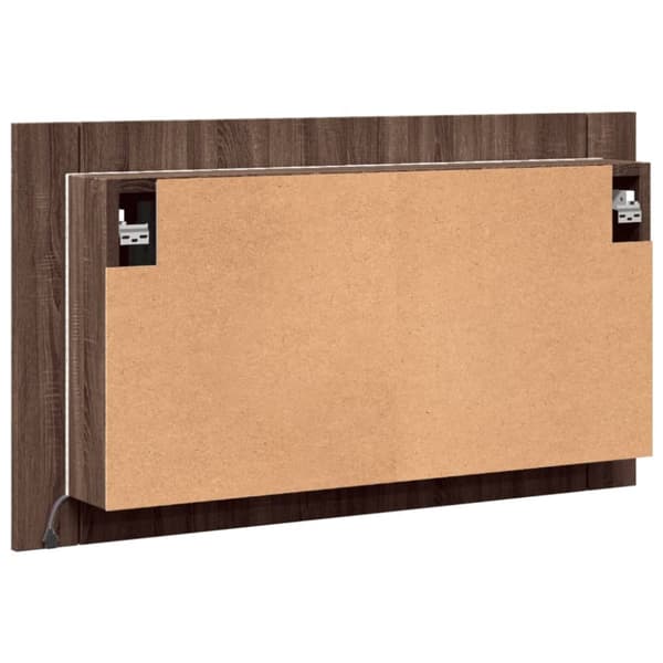 vidaXL Kylpyhuoneen LED peilikaappi ruskea tammi 80x12x45 cm akryyli -  Kylpyhuoneen kampauspöydät