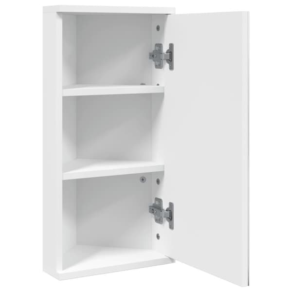 vidaXL Spegelskåp hörn vit 30x24x60 cm -  Badrumsunderskåp