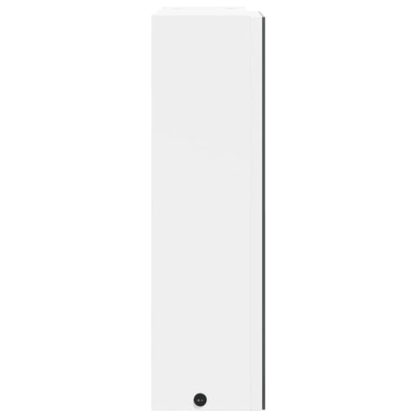 vidaXL Spegelskåp och LED-lampa vit 45x13x52 cm -  Badrumsunderskåp