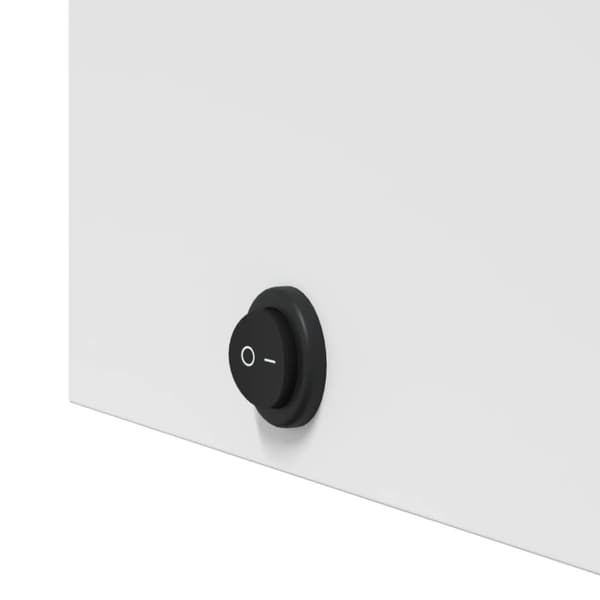 vidaXL Spegelskåp och LED-lampa vit 45x13x52 cm -  Badrumsunderskåp