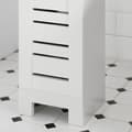 Miniatyrbild 8 av 8: Rootz smalt toalettpappersskåp - Badrumsförvaring - Space Saver - MDF-konstruktion - Mögelbeständig - Luftgenomsläppliga lameller - 20cm x 79cm x 18cm