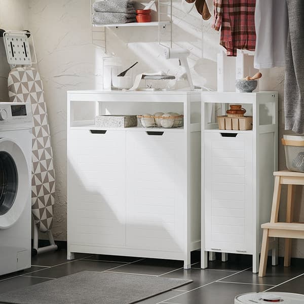Rootz Modern Badrumsskåp - Skänk - Hallgarderob - Rymlig förvaring - Mångsidig användning - Stabil design - 70cm x 90cm x 35cm