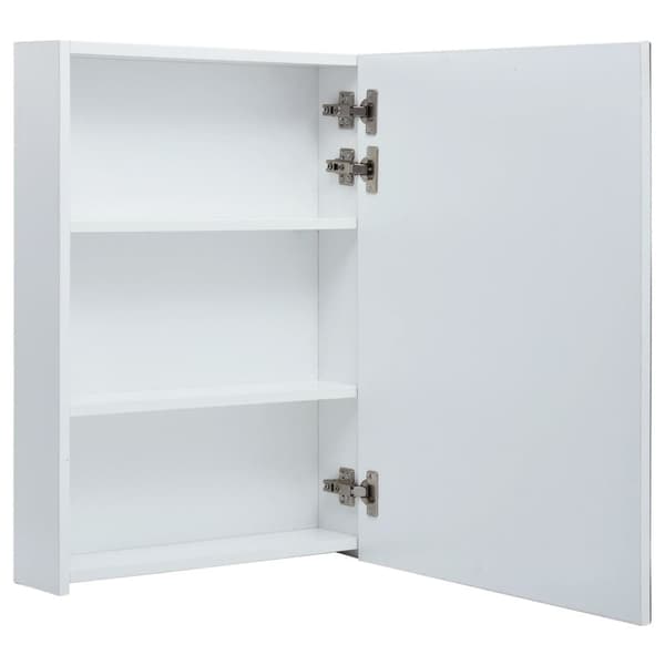 The Living Store Badrumsskåp med spegel LED 50x13x70 cm -  Badrumsunderskåp