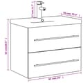 Miniatyrbild 11 av 11: The Living Store Tvättställ med underskåp vit -  Badrumsunderskåp