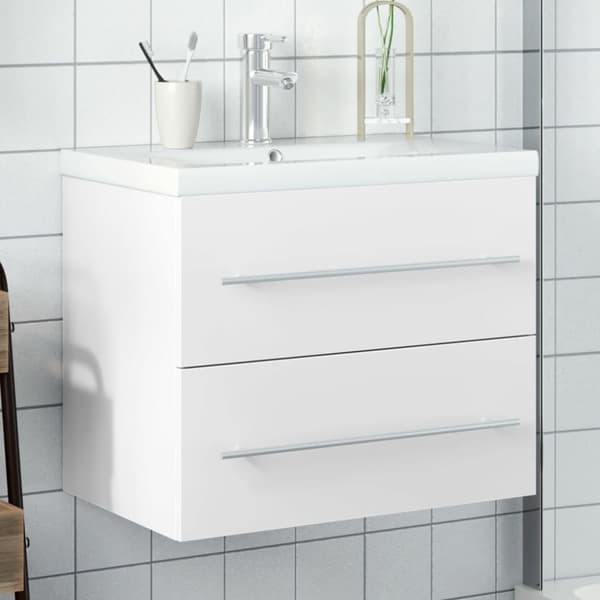 The Living Store Tvättställ med underskåp vit -  Badrumsunderskåp