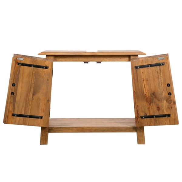 Badeværelsesborde - Living badeværelsesmøbel 70x32x63 cm massivt fyrretræ