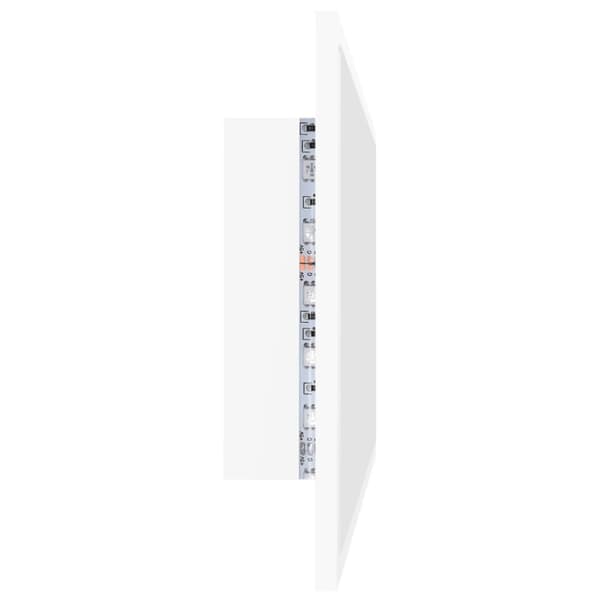 Badrumsunderskåp - Living Badrumsspegel med LED vit 80x8,5x37 cm akryl