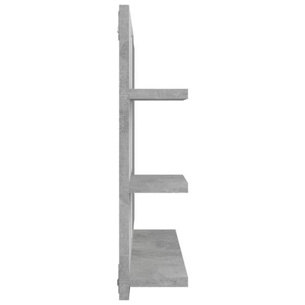 Badrumsunderskåp - Living Badrumsspegel betonggrå 60x10,5x45 cm konstruerat trä