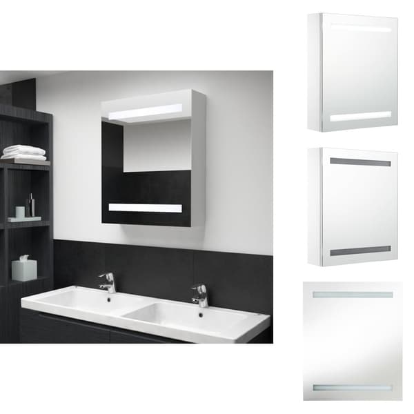 Badrumsunderskåp - Living Badrumsspegel med skåp LED 50x13,5x60 cm