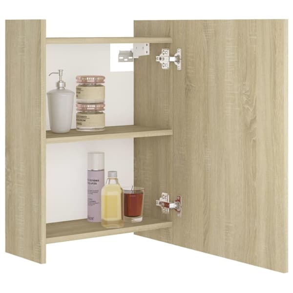 Badrumsunderskåp - Living Spegelskåp för badrum sonoma-ek 62,5x20,5x64 cm konstruerat trä