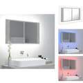 Miniatyrbild 1 av 11: Badrumsunderskåp - Living Spegelskåp med LED betonggrå 80x12x45 cm akryl