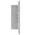 Pikkukuva 11 / 11: Kylpyhuoneen LED peilikaappi betoninharmaa 60x12x45 cm akryyli - LED Peilikaappi - LED Peilikaapit - Home & Living