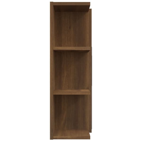 Spegelskåp för badrum Brun ek 80x20,5x64 cm konstruerat trä - Badrumsskåp - Badrumsspegel - Home & Living