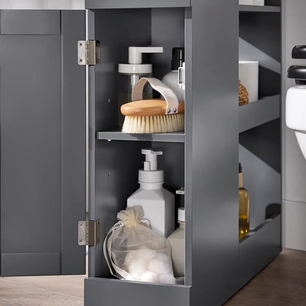 SoBuy Toiletpapirholder Toilet opbevaring Stativ Badeværelsesskab BZR106-DG