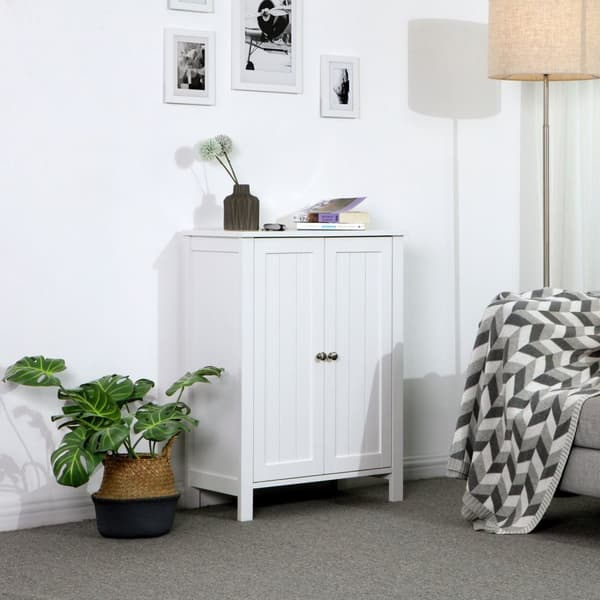 Rootz Badeværelsesskab - Opbevaringsenhed - Organizer - MDF-plade - Hvid - 60 cm x 80 cm x 30 cm - 87 cm x 36 cm x 19 cm - 12,4 kg - 1 x tilbehørstask