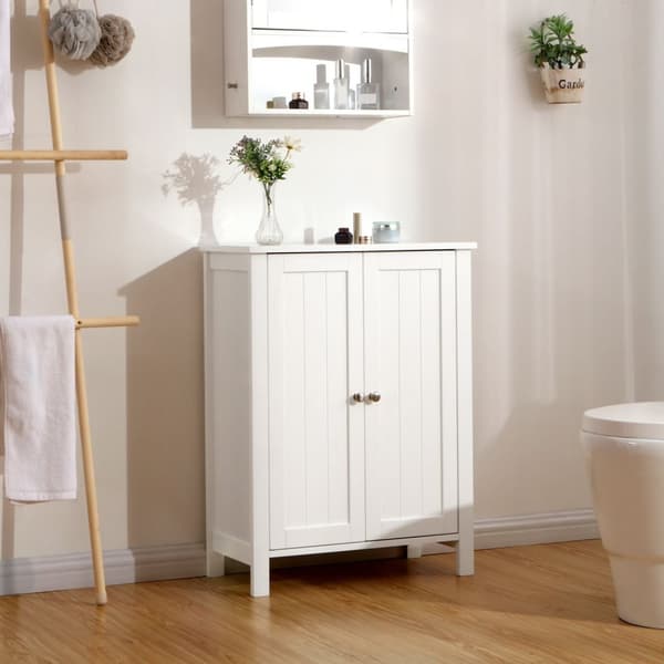 Rootz Badeværelsesskab - Opbevaringsenhed - Organizer - MDF-plade - Hvid - 60 cm x 80 cm x 30 cm - 87 cm x 36 cm x 19 cm - 12,4 kg - 1 x tilbehørstask