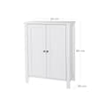 Miniatyrbillede 7 af 7: Rootz Badeværelsesskab - Opbevaringsenhed - Organizer - MDF-plade - Hvid - 60 cm x 80 cm x 30 cm - 87 cm x 36 cm x 19 cm - 12,4 kg - 1 x tilbehørstask