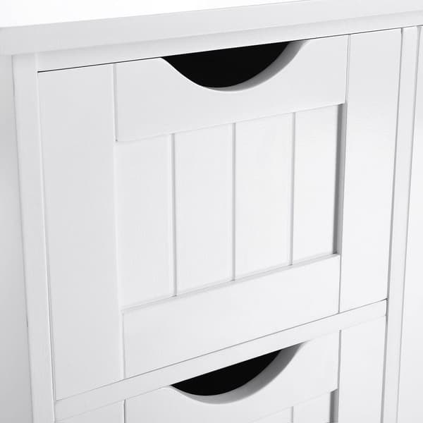 Rootz Badrumsskåp - Förvaringsskåp - Organizer - Vit - MDF-skivor - 55cm x 82cm x 30cm