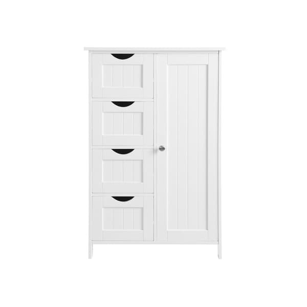 Rootz Badrumsskåp - Förvaringsskåp - Organizer - Vit - MDF-skivor - 55cm x 82cm x 30cm