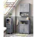 Miniatyrbillede 7 af 7: Rootz Badeværelsesskab - Opbevaringsenhed - Organizer - MDF-konstruktion - Mystical Grey - 30cm x 30cm x 82cm - Letvægts - Robust - Nem montering
