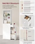 Miniatyrbillede 3 af 6: Rootz Badeværelsesskab - Opbevaringsenhed - Spånplader - Klassisk hvid - Rummeligt design - Nem montering - Anti-Tip funktion - 40 cm x 18 cm x 134,4