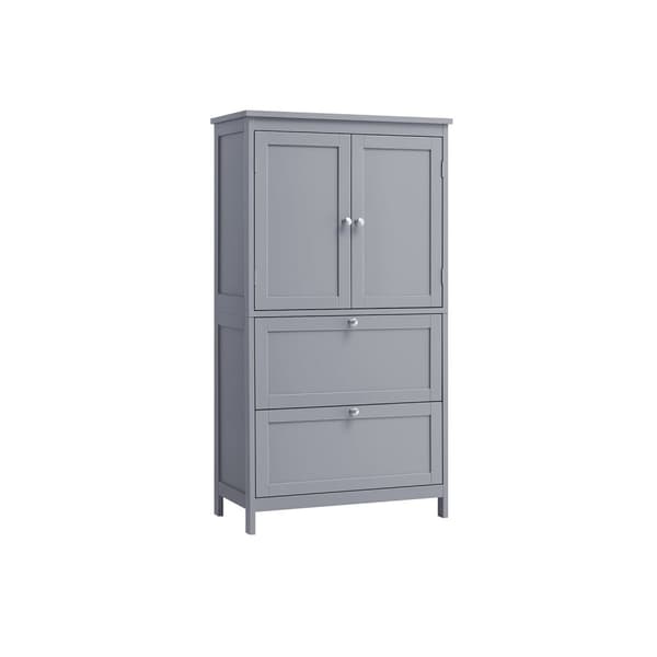 Rootz Dove Grey Badeværelsesskab - Opbevaringsenhed - Organizer - MDF-materiale - Rummeligt design - Nem montering - 30cm x 60cm x 110cm