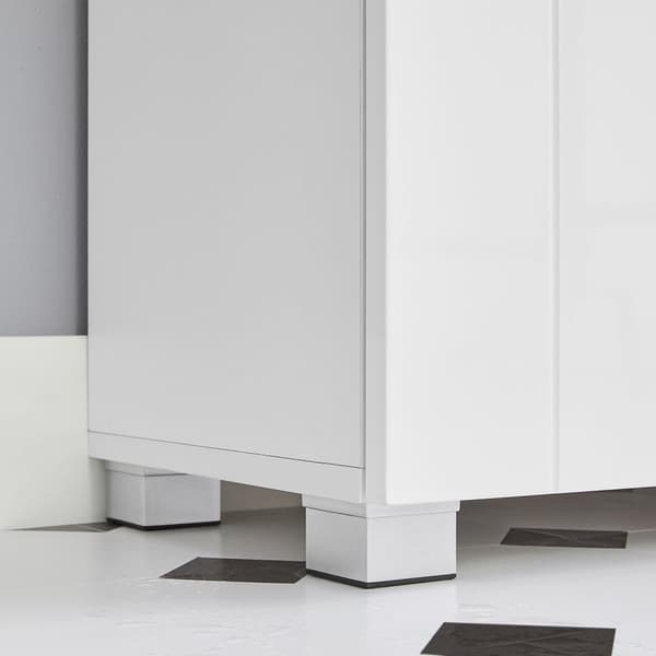 Rootz White Badeværelsesskab - Opbevaringsenhed - Organizer - MDF spånplade - 60 cm x 30 cm x 82 cm - 18 kg - 60 kg Kapacitet