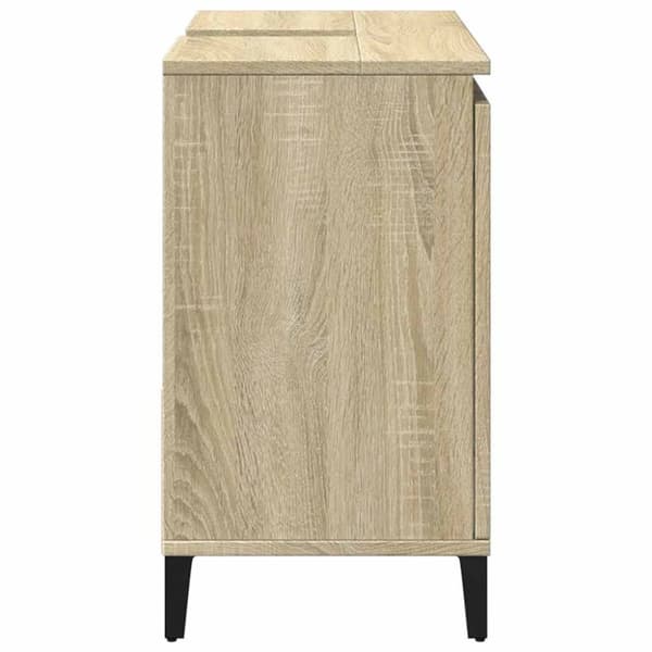 vidaXL badeværelsesskab 65x33x60 cm konstrueret træ sonoma-eg