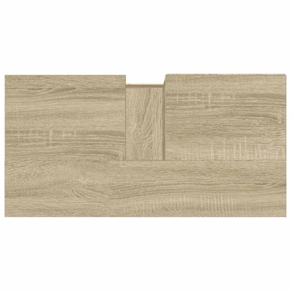 vidaXL badeværelsesskab 65x33x60 cm konstrueret træ sonoma-eg