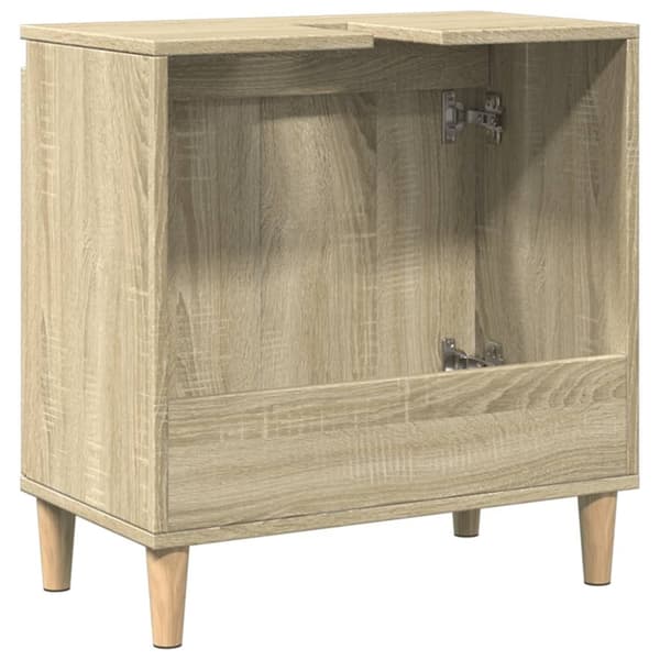 vidaXL underskab til håndvask 58x33x60 cm konstrueret træ sonoma-eg