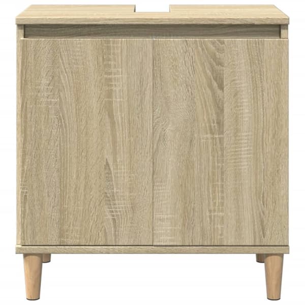 vidaXL Servantskap sonoma eik 58x33x60 cm konstruert tre