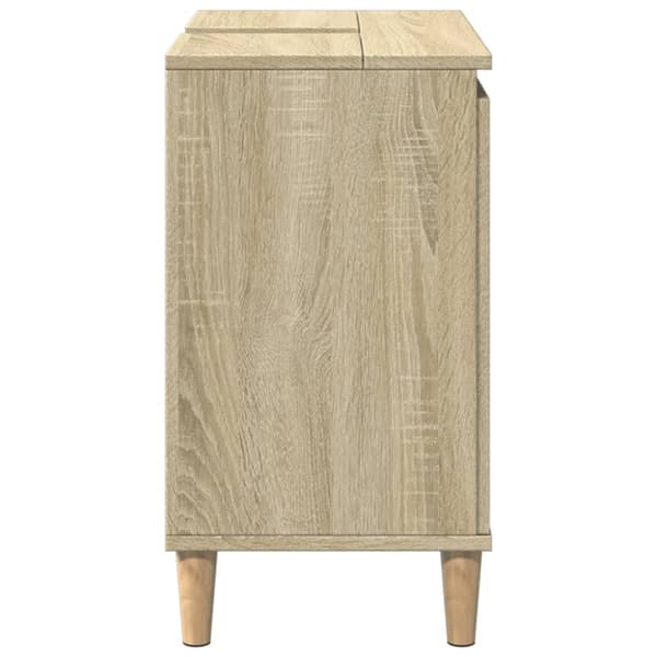 vidaXL Servantskap sonoma eik 58x33x60 cm konstruert tre