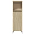 Miniatyrbilde 3 av 11: vidaXL Baderomsskap sonoma eik 30x30x100 cm konstruert tre