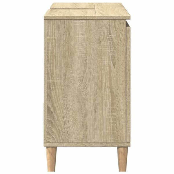 vidaXL Kylpyhuoneen kaappi Sonoma-tammi 65x33x60 cm tekninen puu
