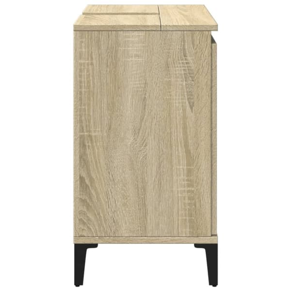 vidaXL Servantskap sonoma eik 58x33x60 cm konstruert tre