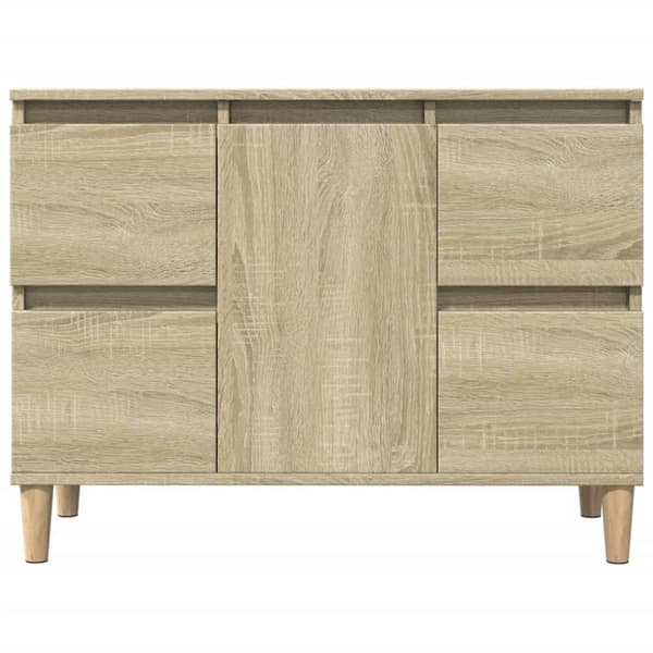 vidaXL Tvättställsskåp sonoma-ek 80x33x60 cm konstruerat trä