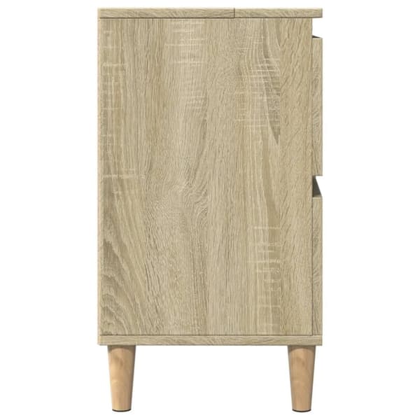 vidaXL Tvättställsskåp sonoma-ek 80x33x60 cm konstruerat trä