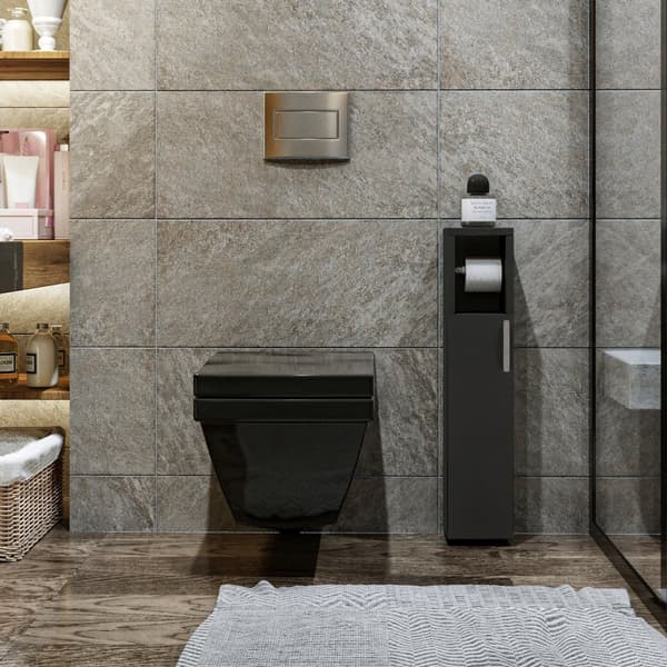 Chic Home Stara säilytyskaappi WC-/kylpytiloihin 15x12xK65 cm, antrasiitti
