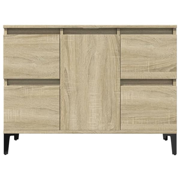 vidaXL underskab til håndvask 80x33x60 cm konstrueret træ sonoma-eg