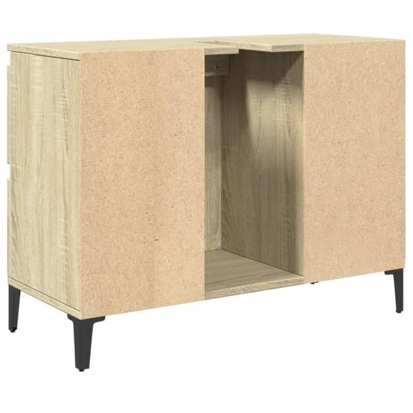 vidaXL underskab til håndvask 80x33x60 cm konstrueret træ sonoma-eg