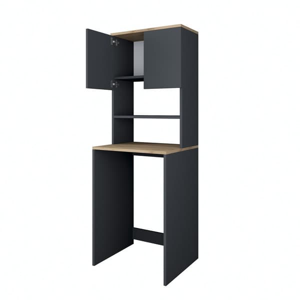 Chic Home Sippo kylpyhuonetaso 65x60xK184 cm, tummanharmaa/ruskea