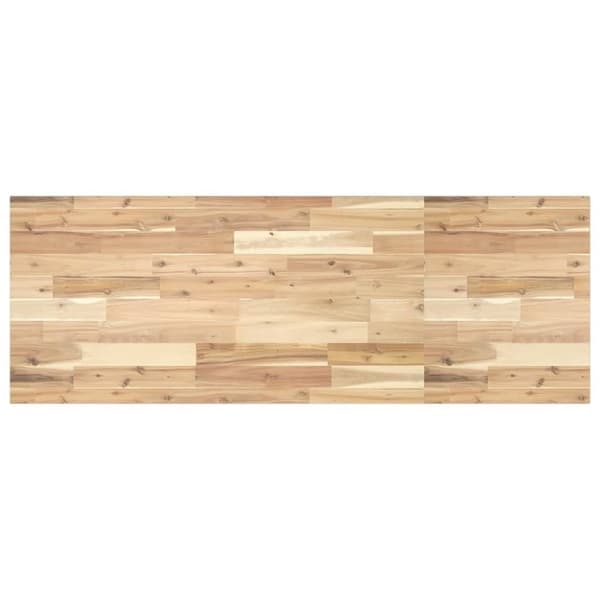 vidaXL bordplade til toiletbord 120x50x2 cm ubehandlet massivt akacie