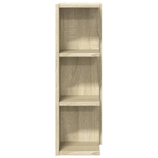 vidaXL Kylpyhuoneen peilikaappi Sonoma-tammi 80x20,5x64 cm lastulevy