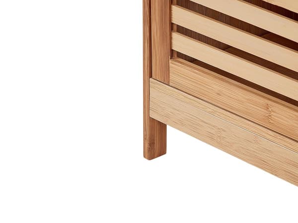 Tvättställsskåp Ljus Bambu Praktisk Badrumsförvaring Minimalistisk Stil