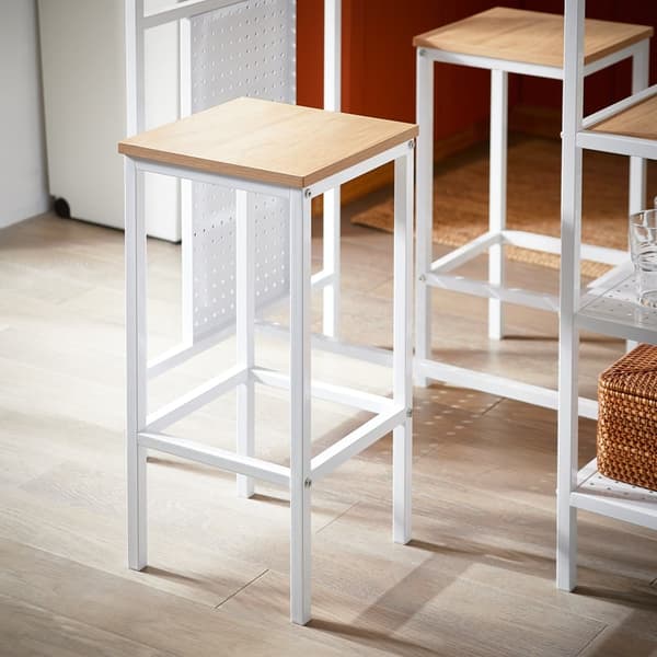 SoBuy Barbord och 2 stolar Matgrupp med hylla OGT51-WN