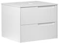 Miniatyrbillede 1 af 10: Vaskeskab Hvid MDF Træ 60 cm Bred Underskab til Vask Badeværelsesskab med Skuffer Moderne Skab til under Håndvask Baderum med Opbevaring