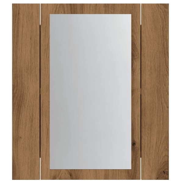 vidaXL LED peilikaappi artesaani tammi 40x12x45 cm tekninen puu