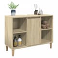 Miniatyrbillede 5 af 11: vidaXL badeværelsesskab 80x33x60 cm konstrueret træ sonoma-eg