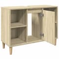 Miniatyrbillede 7 af 11: vidaXL badeværelsesskab 80x33x60 cm konstrueret træ sonoma-eg